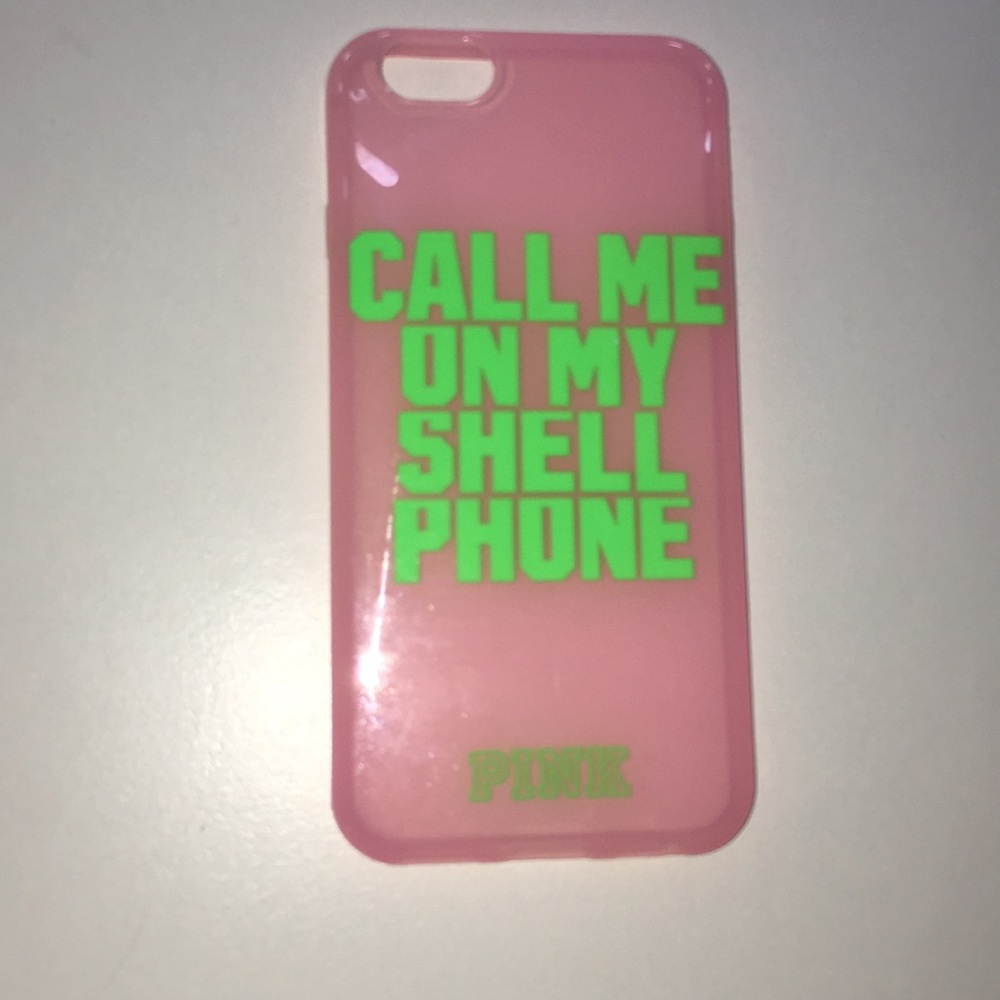 iphone 6/6s light pink rubber hard case
